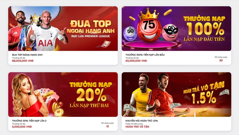 Hệ thống khuyến mãi phong phú